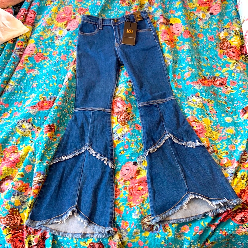 Lucky and Blessed girls jeans! Soooo cute! The bottoms are so awesome!